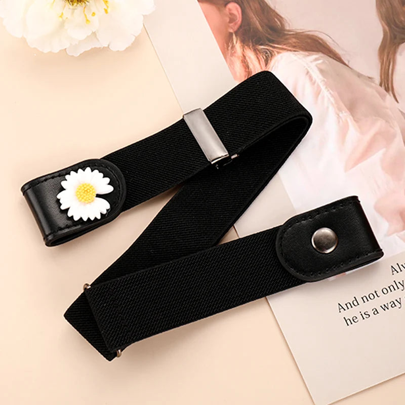 Belts for Women Buckle-Free Waist Jeans Pants No Buckle Stretch Elastic Waist Women Belt Invisible Belt DropShipping