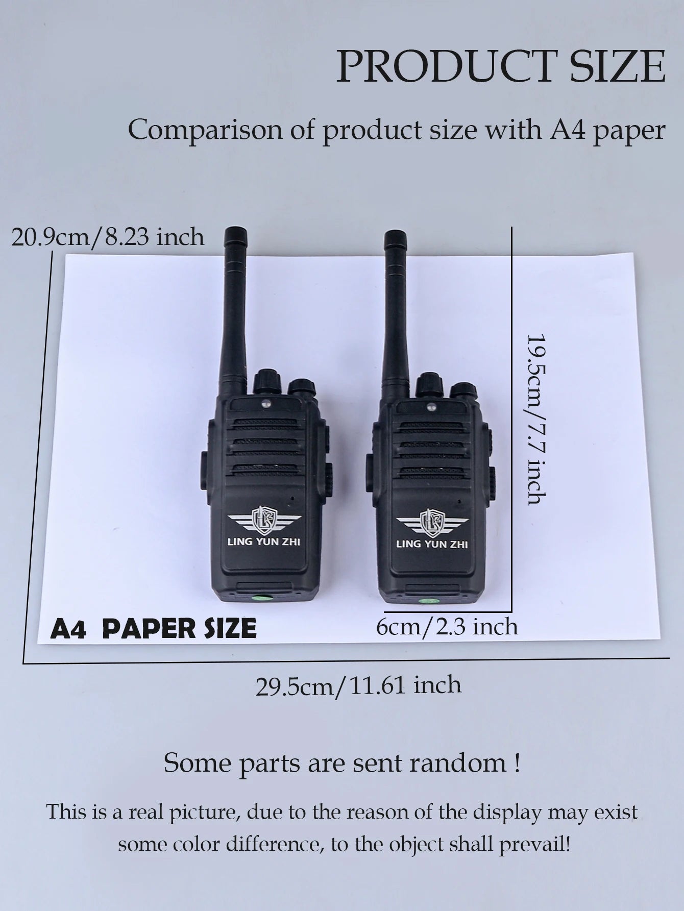2Pcs Walkie Talkie Toys, Mini Interphone Digital Sound Indoor and Outdoor Communication Game Not Include Battery Gifts for boys