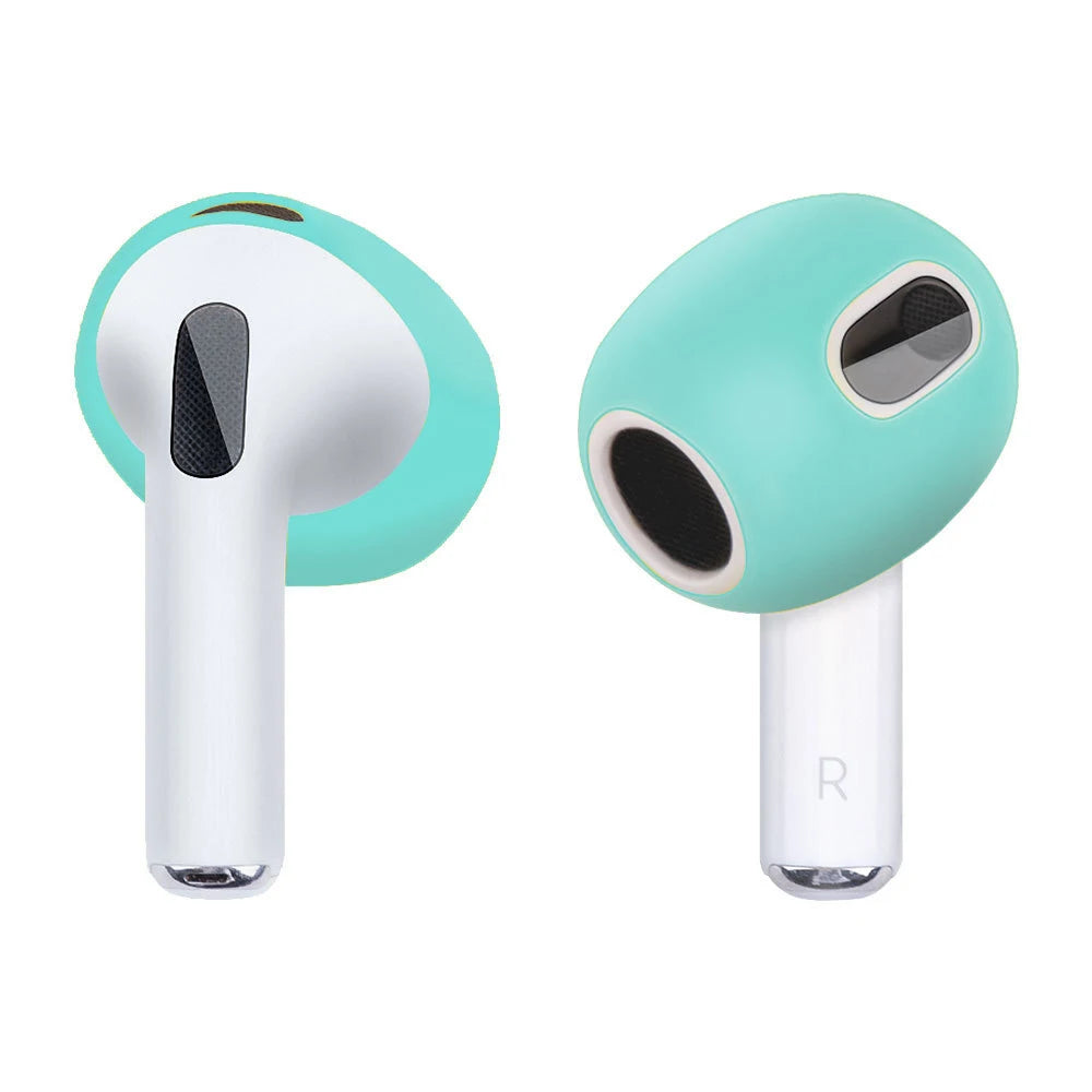 R Silicone Ear Pads For Apple Airpods 3rd Wireless Earphones Protective Case Caps Covers Airpods3 Earpads Eartips 2pcs/Pair