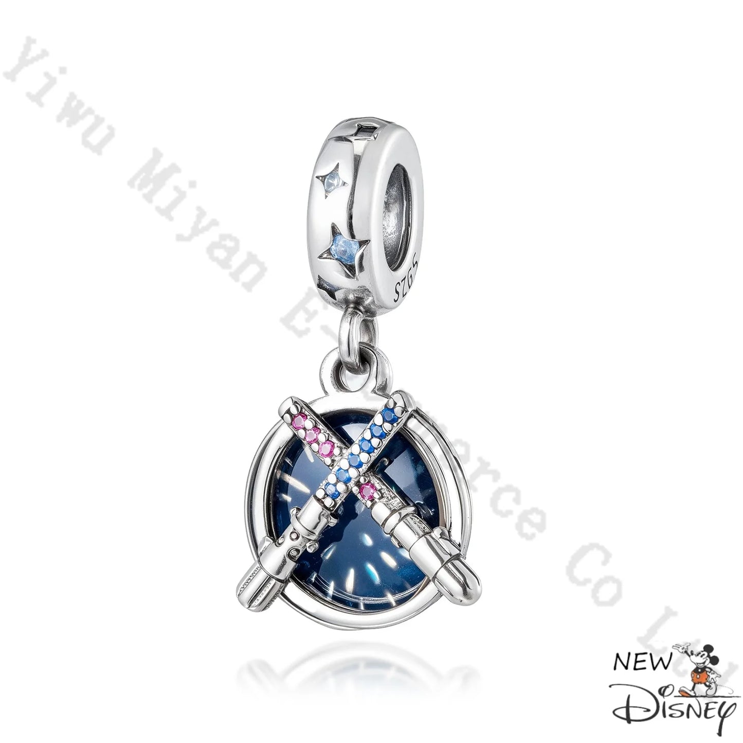 Disney 2026 Charms for Bracelet 925 Sterling Silver Darth Vader Grogu Beads Pendant DIY Jewelry Making Gift for Women Men Fans
