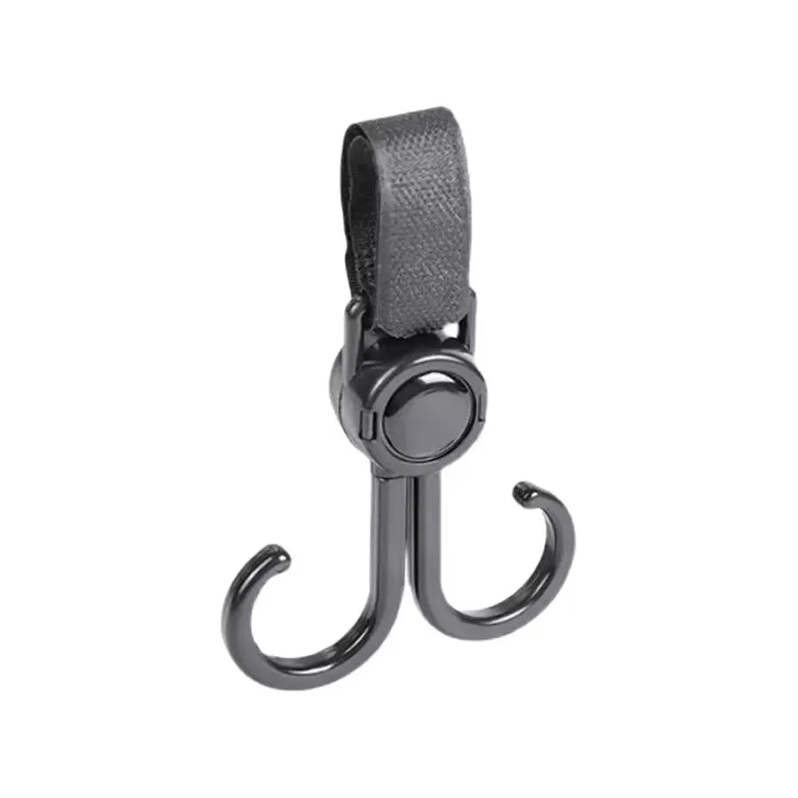 Double Hook Load-bearing Sturdy and Durable 360 Degree Rotating Adjustable Hook and Loop Fasteners Baby Stroller Accessories