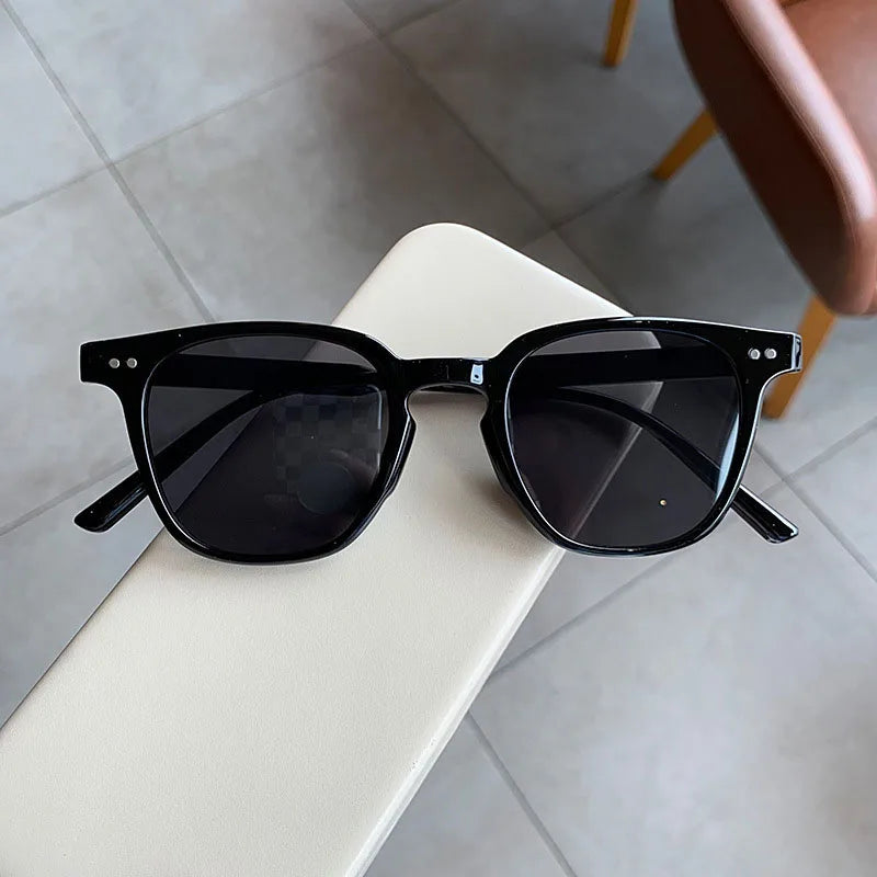 New Vintage Luxury Sunglasses for Women & Men, Square & Small Round Frame Fashion Eyewear, Classic UV Protection Sun Glasses