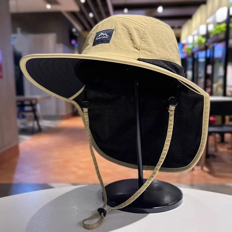 Outdoor Sun Protection Hats for Men and Women, Summer Neck Protection Against Ultraviolet Rays, Fisherman Hats, Camping and Moun