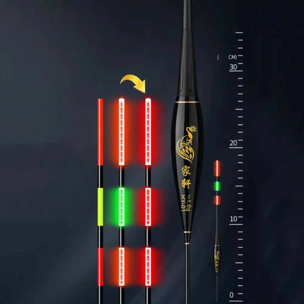Smart Led Fishing Float Highly Sensitive Remind Buoy Gravity Sensor Glowing Electric Night Fishing Strobe Long Tail