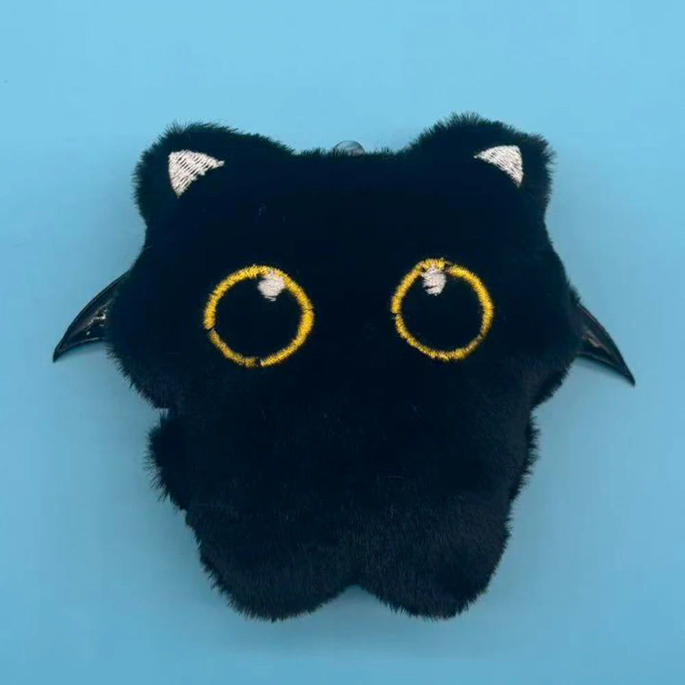 NEW Cute Black Cat Plush Toy Doll Small Pendant Cuddly Pillow Cushion Ins Black Cat Plush Toy Doll for Boy Girl Birthday Gifts