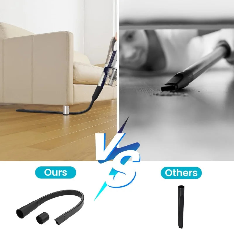 Long Flat Crevice Tool With 35mm To 32mm Hose Adapter Vacuum Cleaner Suction Nozzle Head Household Cleaning Tool Replacement