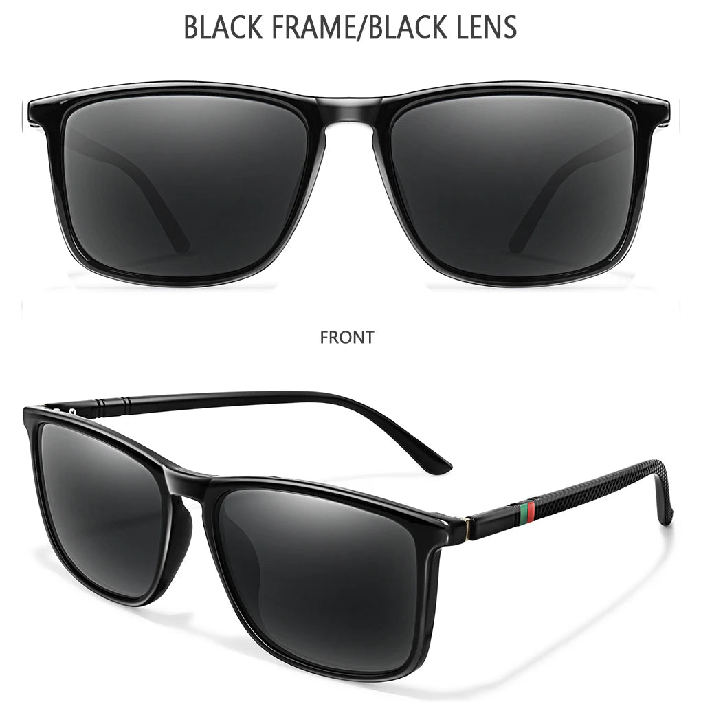 Men Women Fashion Cycling Sun Glasses Travel Driving Fishing Male Eyewear UV400 Luxury Square Vintage Polarized Sunglasses