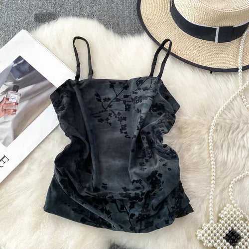 Sexy Print Jacquard Tube Top Chic Strapless Crop Top Fashion Sleeveless Camis Autumn Women Tank Top