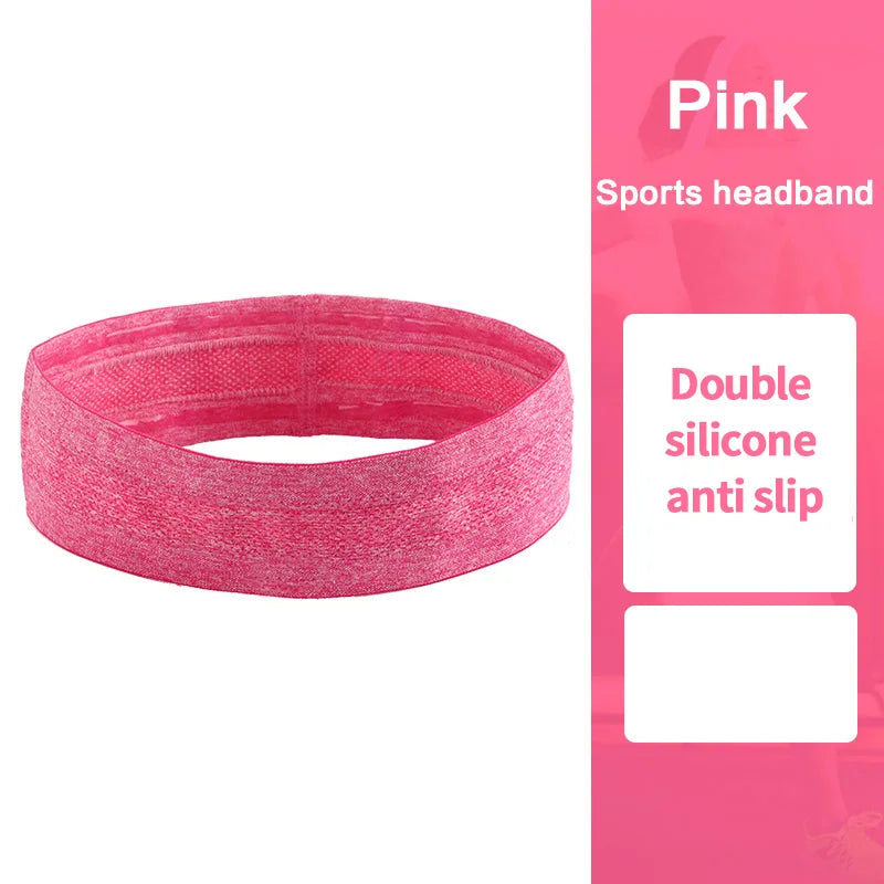 1pcs Sweatband Moisture-Wicking Breathable Men Women Sports Elastic Headband for Fitness gym Running basketball
