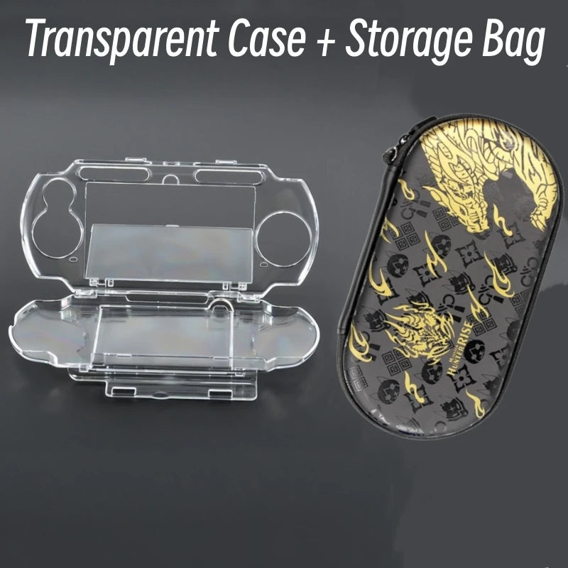Transparent Hard Case For PSP3000 PSP2000 Game Console Full-Coverage Protective Case For PSP Crystal Protector Case