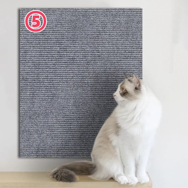 Trimmable Self-Adhesive Carpet Cats Scratch Board Wall Anti Cat Scratch Sofa Diy Cats Scratch Board Sofa Protection Paws Sharpen