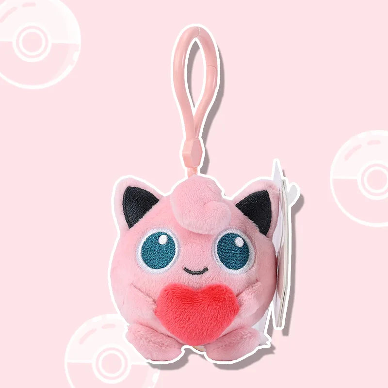 Pokemon Jigglypuff Charmander Gengar Squirtle Mimikyu Kawaii Plush Stuffed Toy Keychain Backpack Pendant Keyring Birthday Gifts