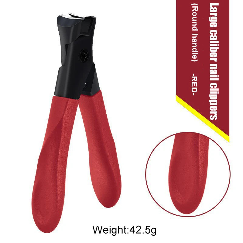 Large Size Stainless Steel Nail Clipper - Professional Toenails Trimmer Thick Hard & Durable Nail File for Household Use