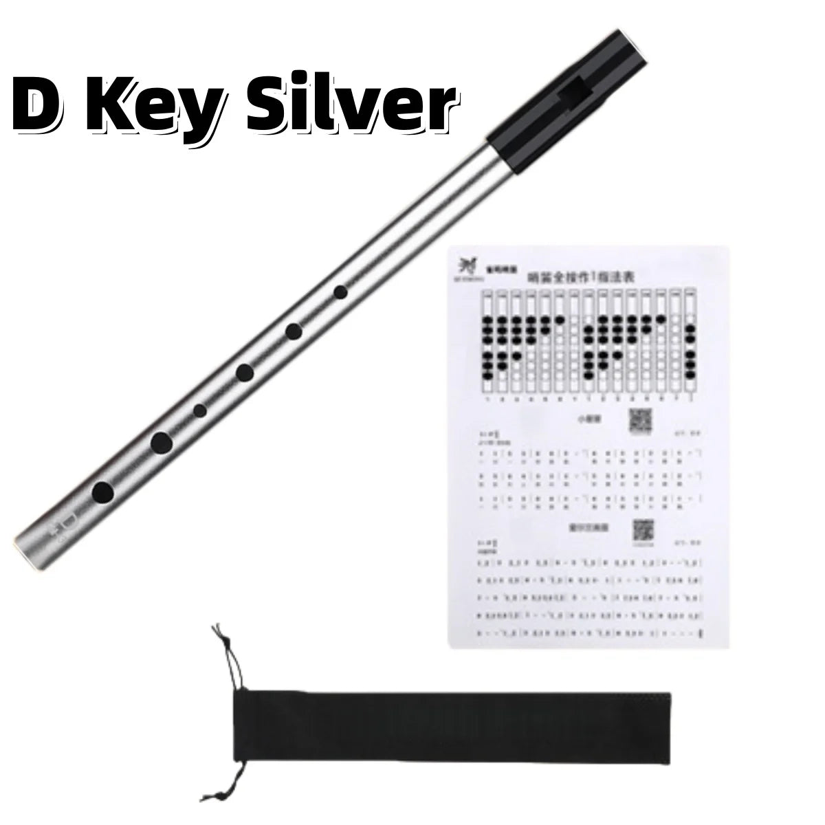 Miwayer Authentic Irish Whistle w/6 Holes Flute C/D Key Folk Sound Durable & Lightweight for Outdoor Play Easy-to-Play Beginners