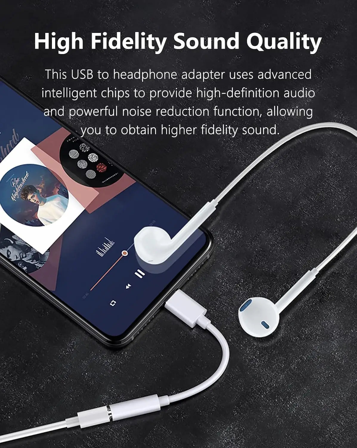 Usbc to 3.5mm Jack Audio Adapter,The Headphone Adapter to USB C Compatible with iPhone 17/16/15 Series,Samsung Galaxy S25,S24