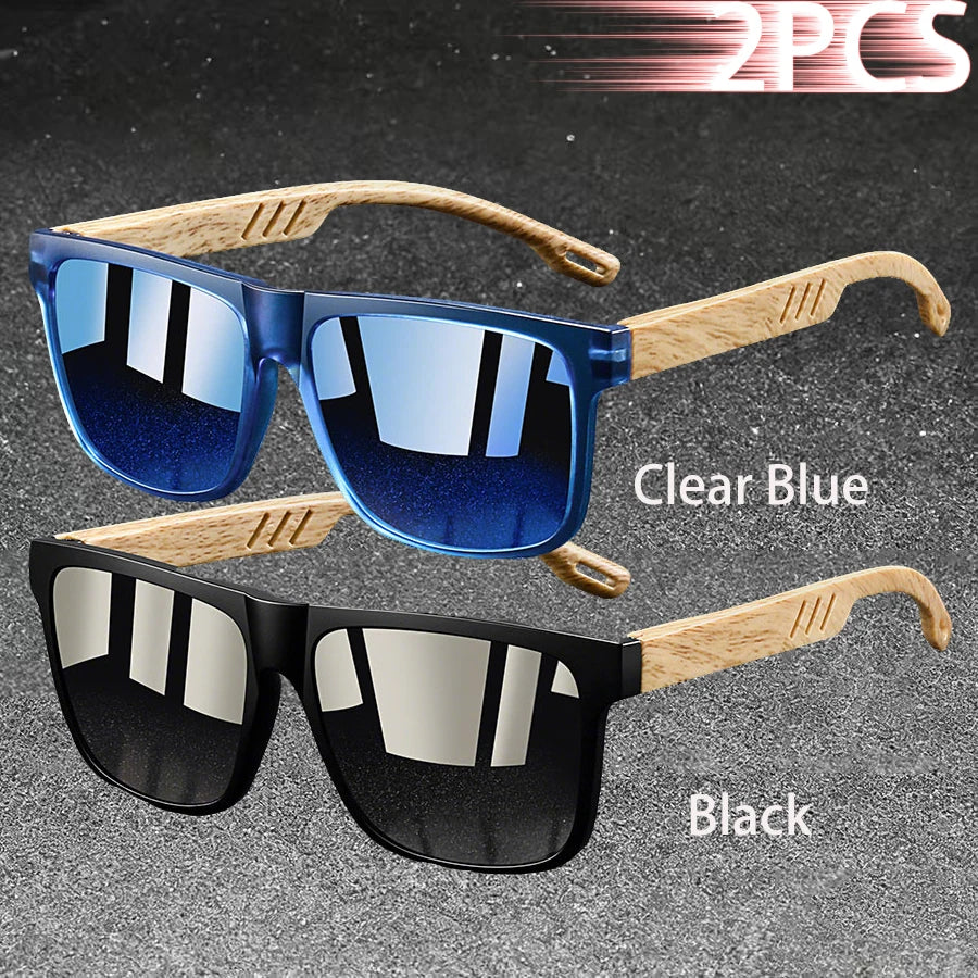 Fashion Vintage Square Square Frame Sunglasses Men Women Fishing Driving Man Luxury Brand Designer Sun Glasses Eyewear