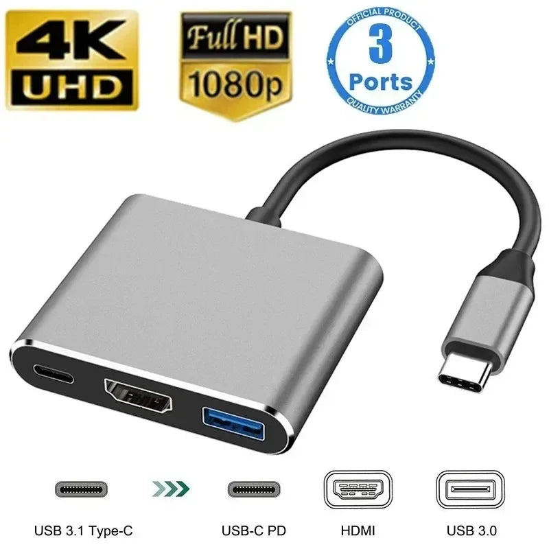 USB C HUB 4K 30Hz Type C to HDMI-compatible USB 3.0 Adapter 11 in 1 Type C HUB Dock PD 87W USB C Splitter for MacBook Pro Air