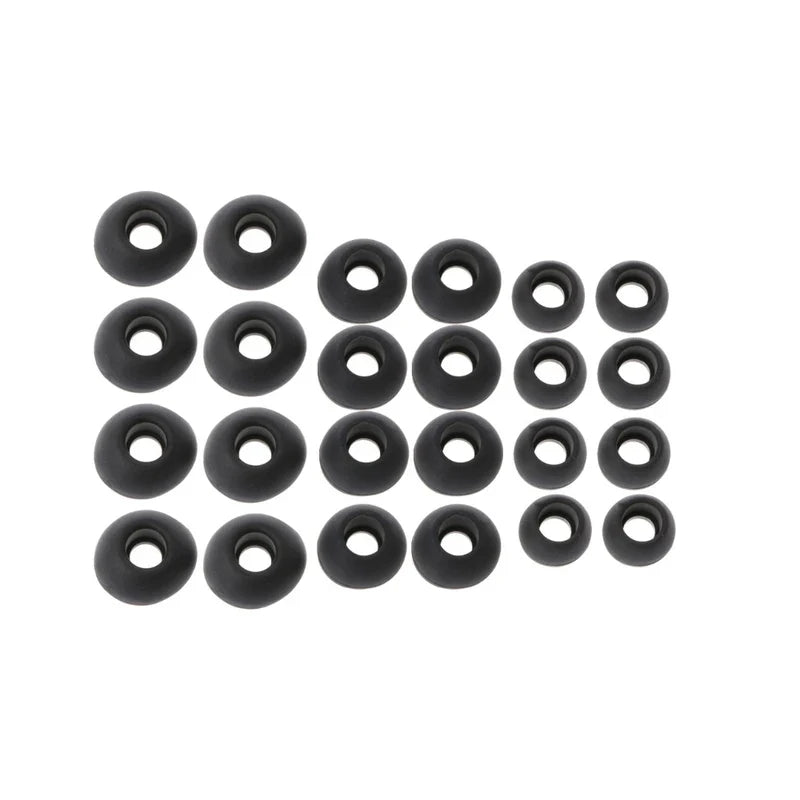 12 Pairs(S/M/L) Soft Clear Silicone Replacement Eartips Earbuds Cushions Ear pads Covers For Earphone Headphone