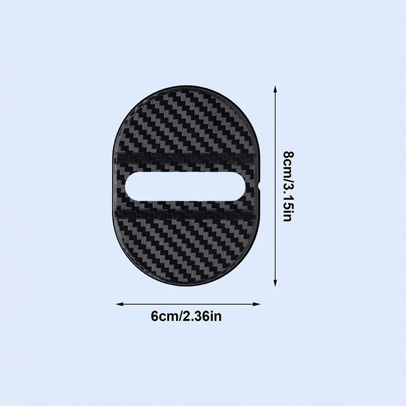 4Pcs Universal Door Lock Covers, Shock-Absorbing Noise-Reducing Waterproof Protector, Easy Stick-on for Sedan SUV