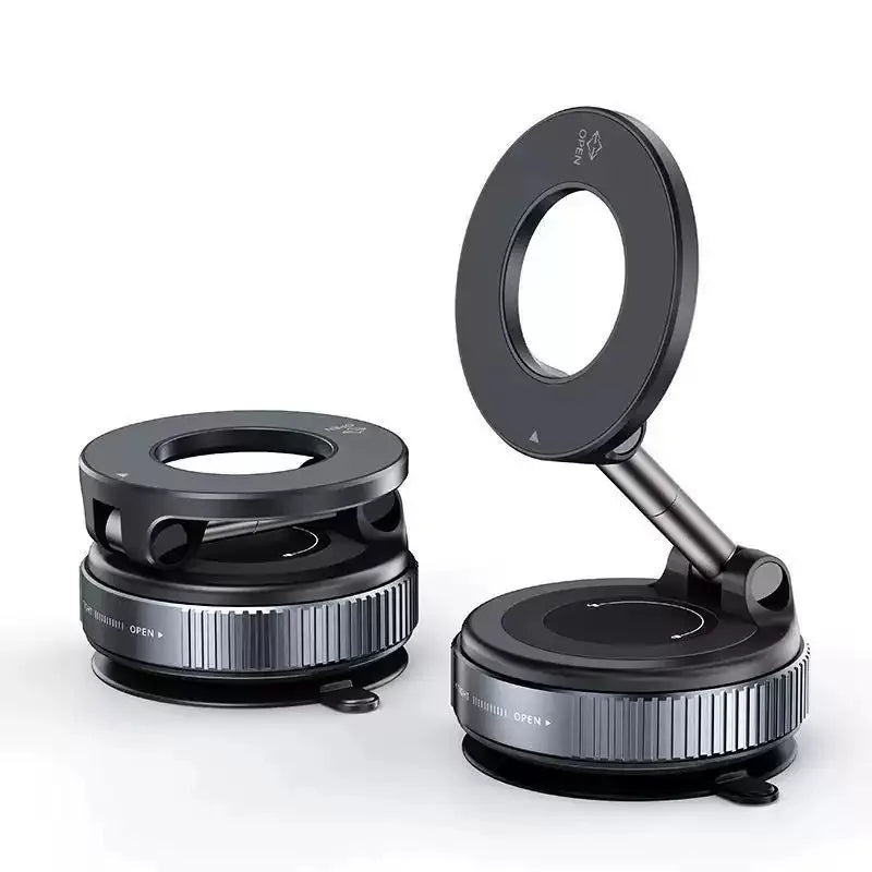 Car Bracket Vacuum Magnet Upgraded Version Multi-angles Adjustment Strong Magnetic Suck Foldable Car Navigation Phone Holder New