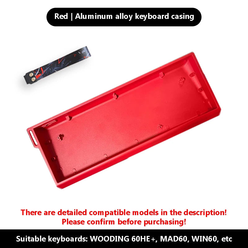 NEW H60 Aluminum Alloy Case Custom CNC Mechanical Keyboard Shell for Wooting MAD60 AULA WIN66 GATERON GT60 Magnetic Keyboard
