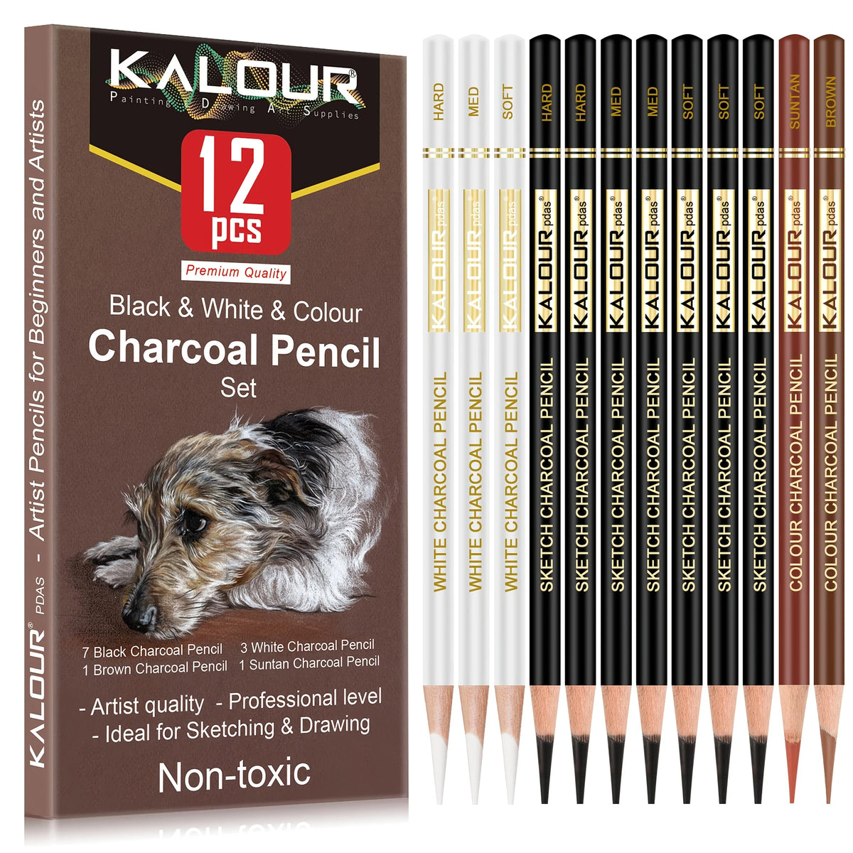 12/20/25/54/70 pcs Drawing Sketching Coloring Set Drawing Pencils & Sketching Kit Art Tool Kit Professional Art Supplies Set