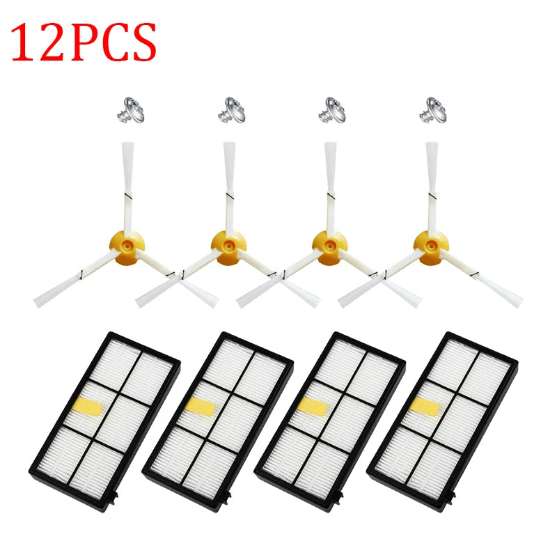 For IRobot Roomba 960 900 891 800 Series Accessories Spare Parts Vacuum Cleaner Replenishment Kit Rubber Side Brush HEPA FILTER