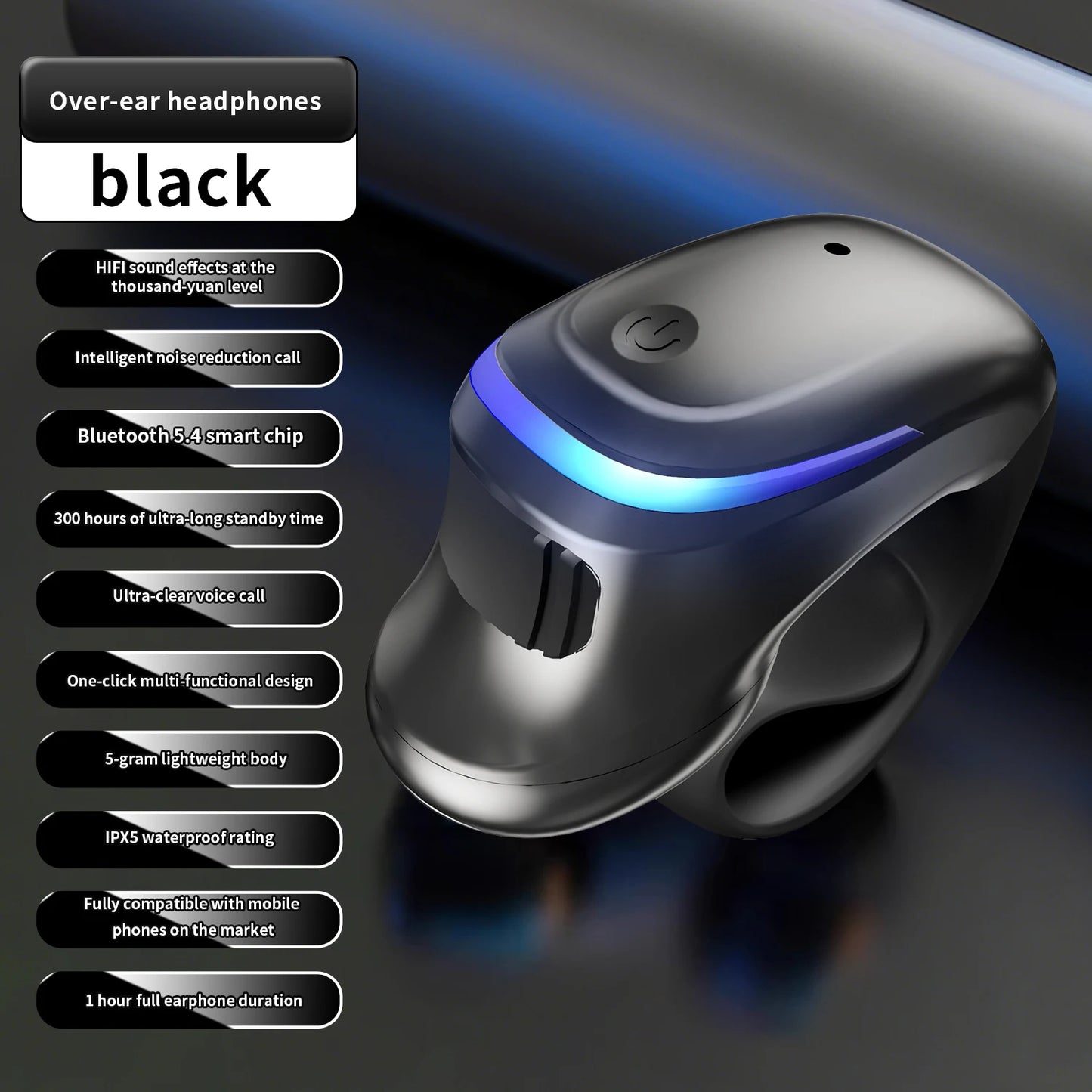 BT Earphone Clip On Monaural Inear Motion Stereo Bone Conduction Gd28 Business Wireless Earphone Mini Monaural Tws