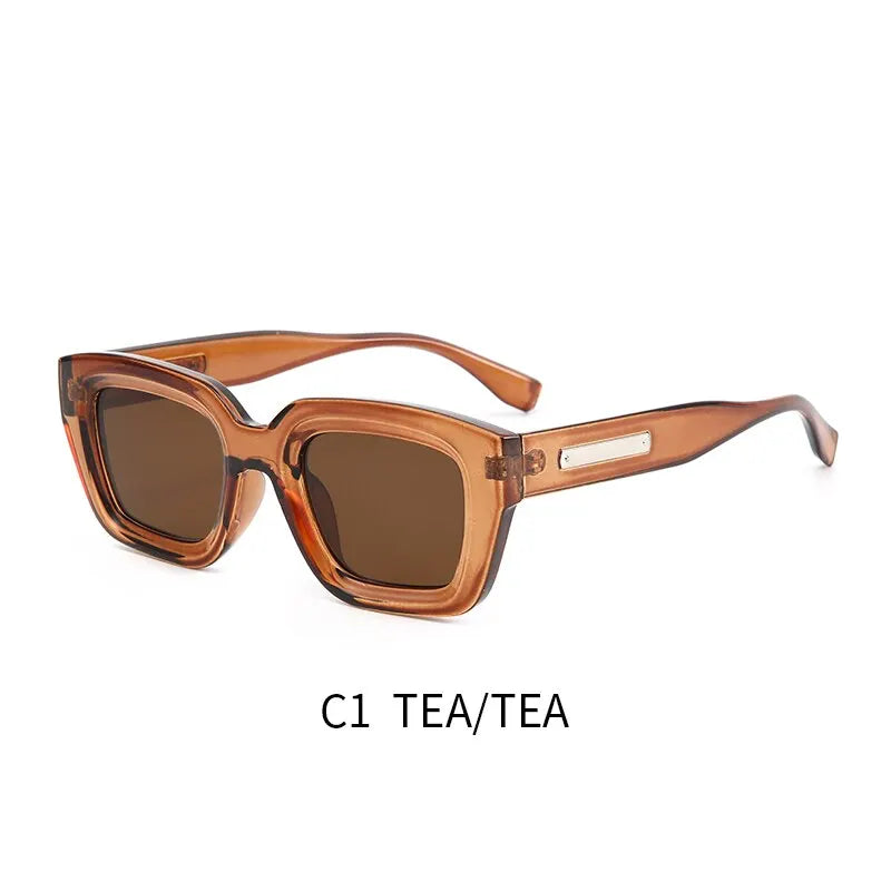 2023 Retro Square Sunglasses UV400 Protection Fashion Eyewear for Men Women Outdoor Shades