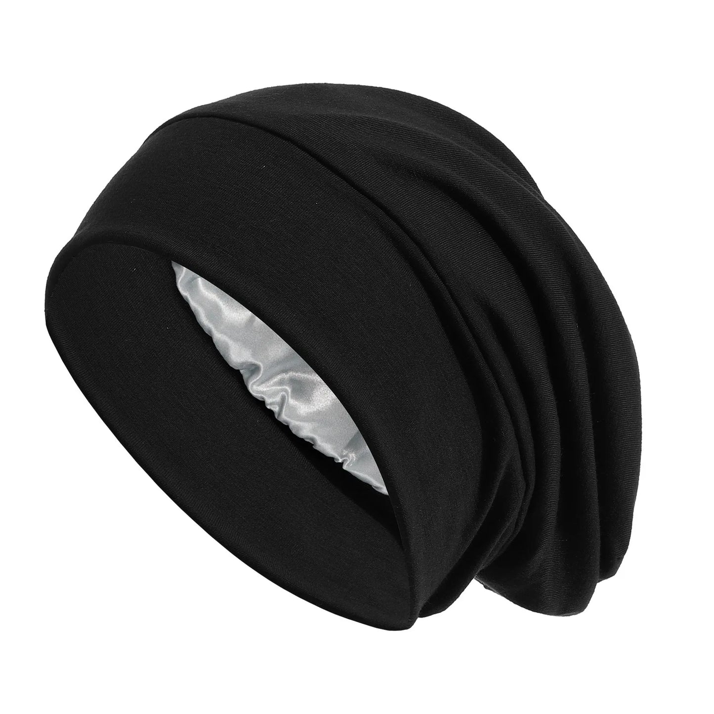 Indian Women Turban Satin Sleeping Cap Inner Hijab Hat Beanie Bonnet Muslim Bandana Hair Loss Headscarf Head Wrap Turbante Mujer