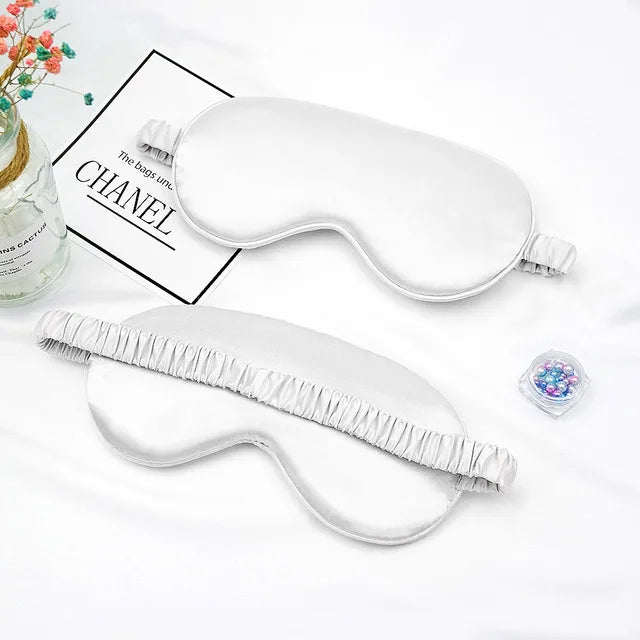 Soft Silk Sleep Mask Eye Masks Coversfor Sleep 100% Blackout Zero Eye Pressure Blindfold with Adjustable Strap Mask Eye Patch
