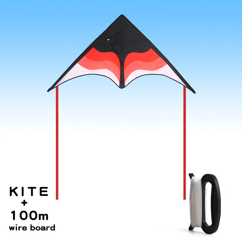 YongJian Large Beach Delta Kite for Adults Extremely Easy to Fly for Beginners Comes with 100m String Kite Handle
