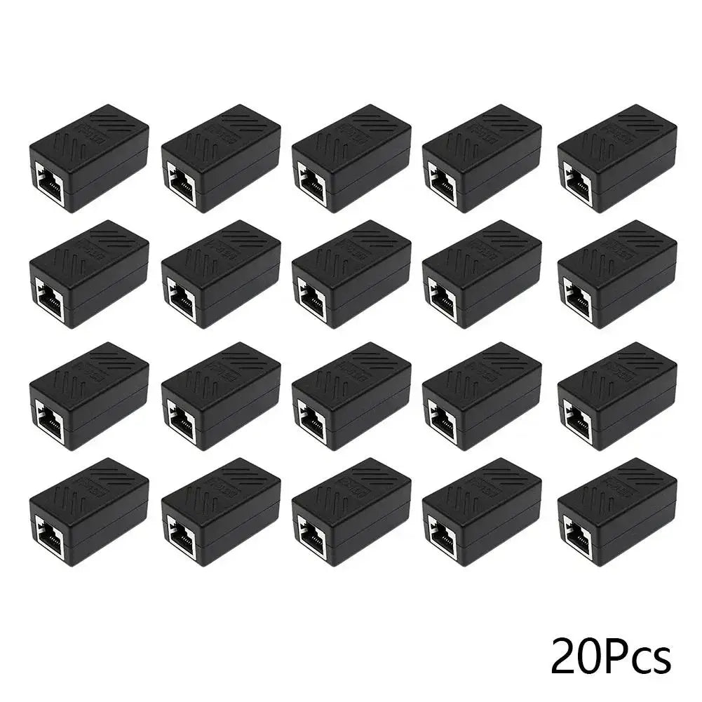 1/5/10/20pcs RJ45 Coupler Ethernet Cable Coupler LAN Connector Cat7 Cat6 Cat5e Ethernet Cable Extender Adapter Female to Female