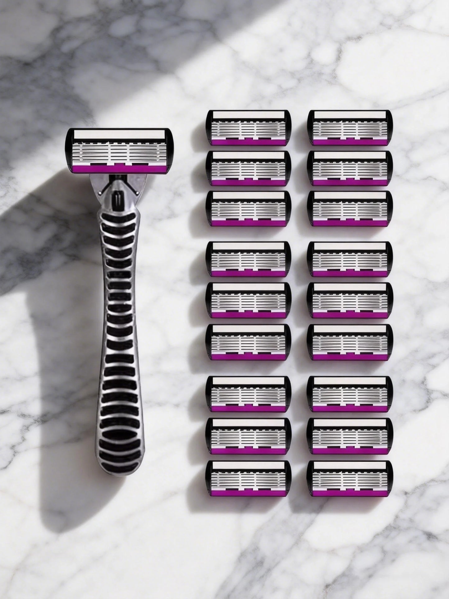 High Quality Man Safety Razor Blade 6 Layer German Stainless Steel Shaving Cartridges Compatible Mach Shaver