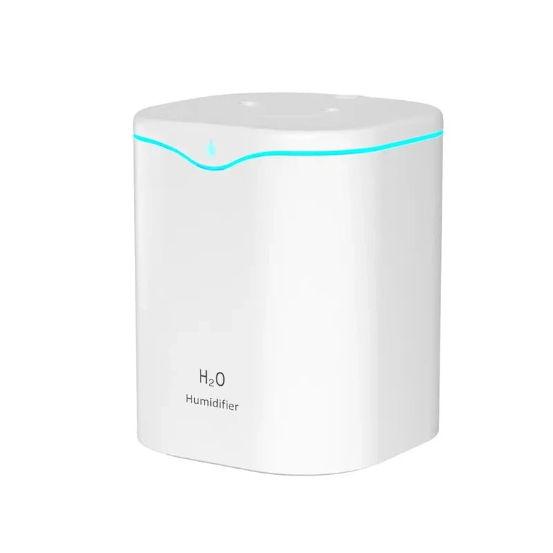 2000ML USB Air Humidifier Double Spray Port Essential Oil Aromatherapy Diffuser Cool Mist Maker Fogger for Home Office