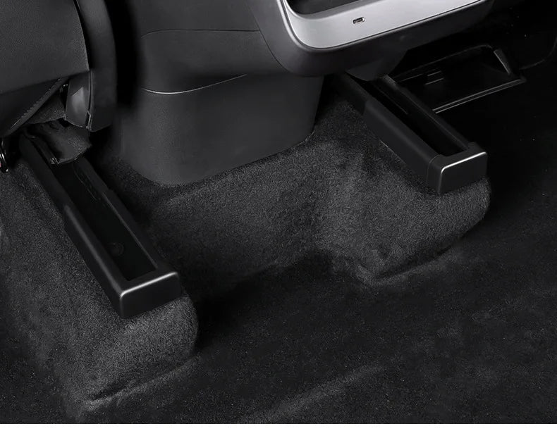 CHTNBO 4pcs Seat Rail Cover Protector For Tesla Model 3 Y Juniper Accessories 2026 -2021 Rear End Pieces Backseat Slide