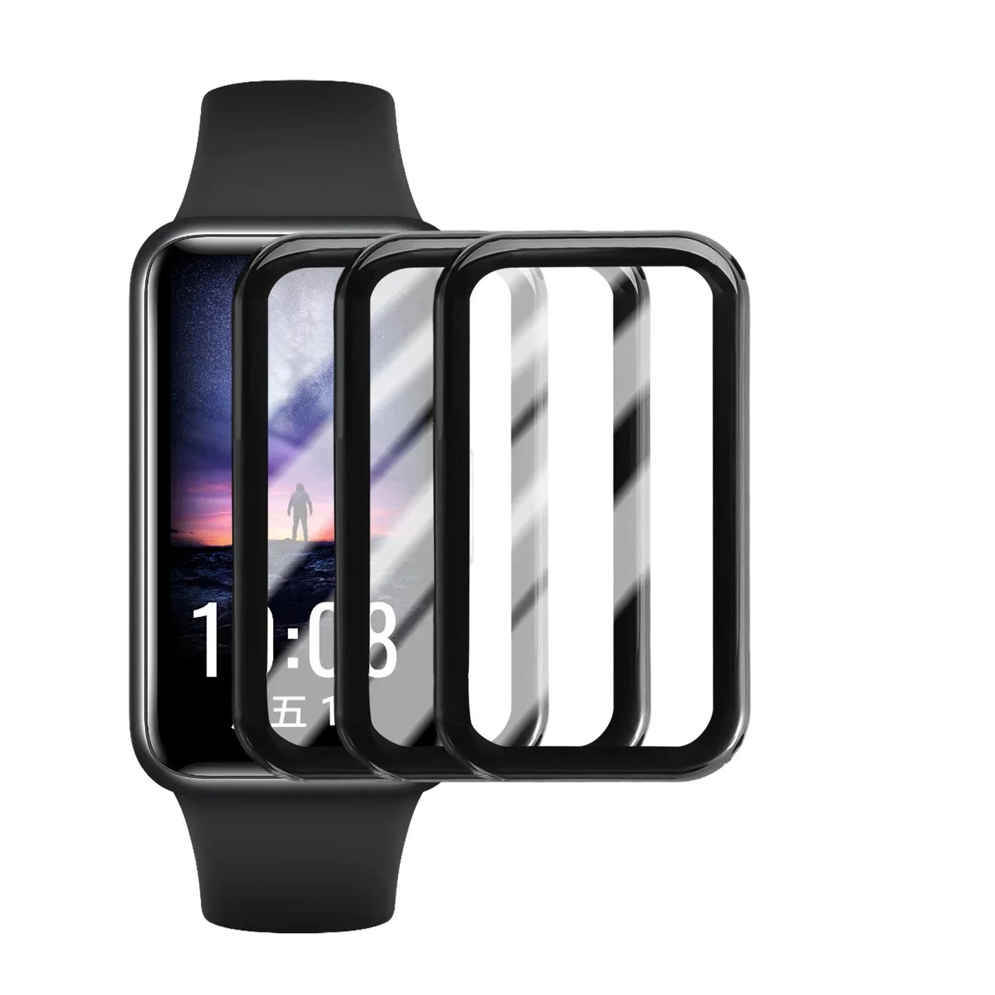 Curved Film for Xiaomi Mi Band8 Active Screen Protector Anti-scratch Full Cover Protective Film for Mi Band 9 Active Not Glass