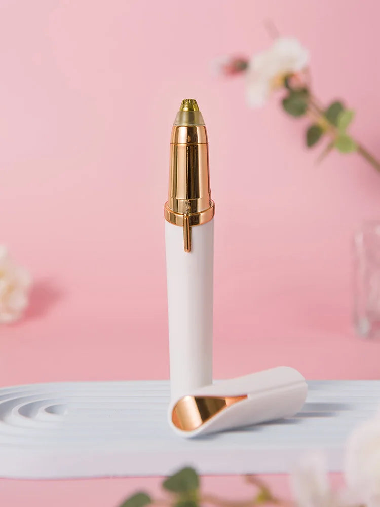 Electric Eyebrow Trimming Tool For Beginners Automatic Electric Eyebrow Trimmer Nose Hair Shaving Brush Scraper 1pc (battery)