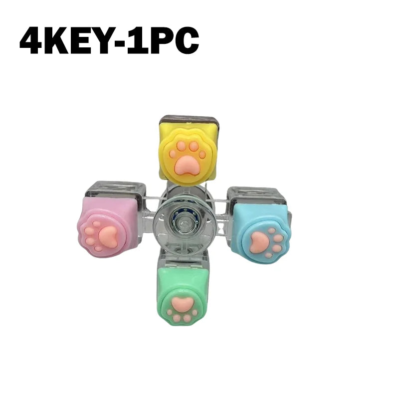 LED Light Keyboard Keychain Fidget Toy Clickable Button Stress Relief Portable Desk Accessory Office Decor Gift Anxiety Relief