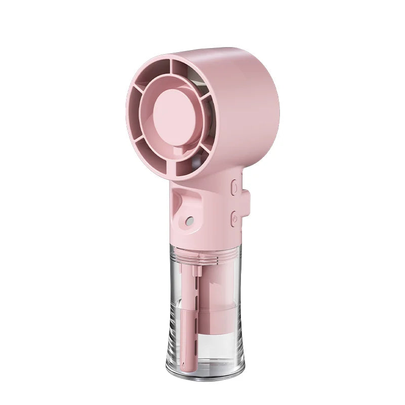 Mini Humidifier Fan Portable Handheld Mist Fan USB Rechargeable Outdoor Hand Fan Small Spray Mist Fan Portable Water Spray Fan