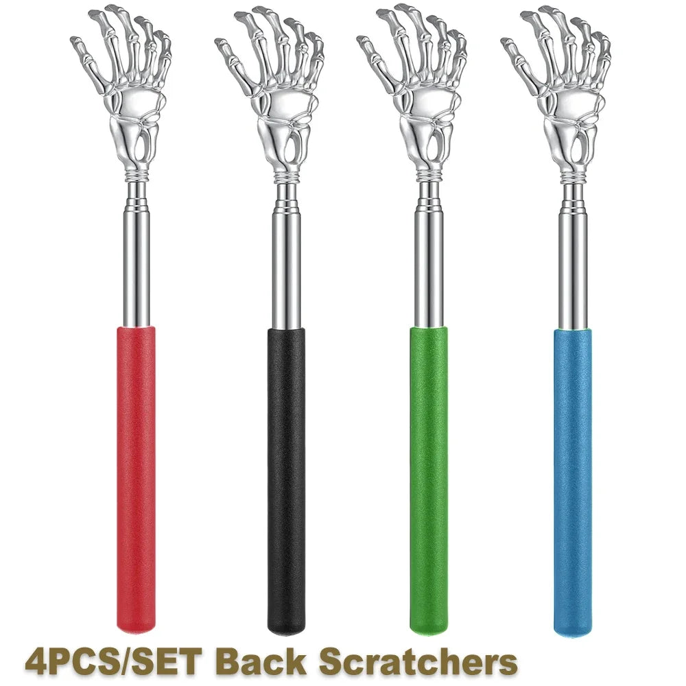 Compact Telescopic Back Massager – Portable Extendable Stainless Steel, Ideal Birthday Gift & Christmas Stocking Stuffer for Sen