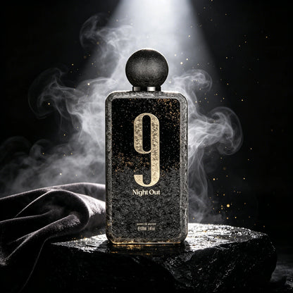 Afnan 9 PM Night Out Extrait de Parfum for Unisex – Oriental Spicy Fragrance, Perfect Gift for Women & Men, 3.4 fl oz