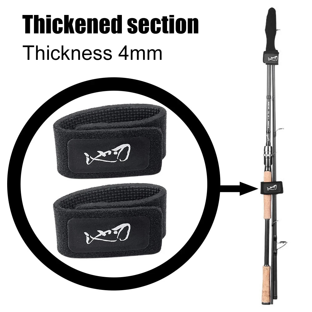 Fishing rod elastic protection rod cap special rod strap fishing rod strap set water droplet wheel winding rod strap fishing gea