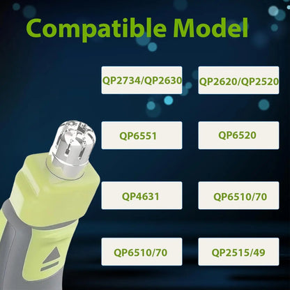 New 360 Replacement Blades Compatible with One Blade QP2520 QP2630 QP2724 QP2834 QP6510 QP6520 QP6530 Electric Shaver