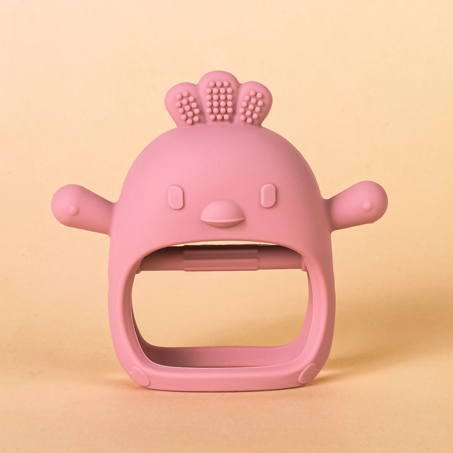 Baby Teether Chick Gloves Teether Silicone Anti-eating Hand Molar Stick Massage Gums Baby Anti-biting Teether Baby Accessories