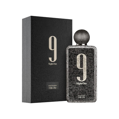 Afnan 9 PM Night Out Extrait de Parfum for Unisex – Oriental Spicy Fragrance, Perfect Gift for Women & Men, 3.4 fl oz