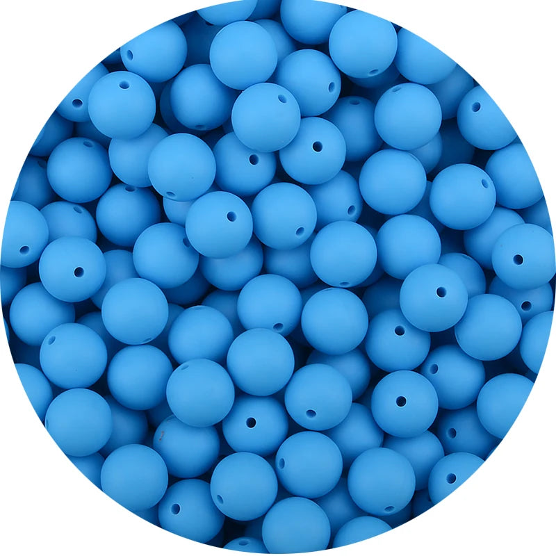 LOFCA 12mm 20pcs/lot Silicone Loose Beads Teething Beads DIY Chewable Colorful Teething For Infant Baby Teether Round
