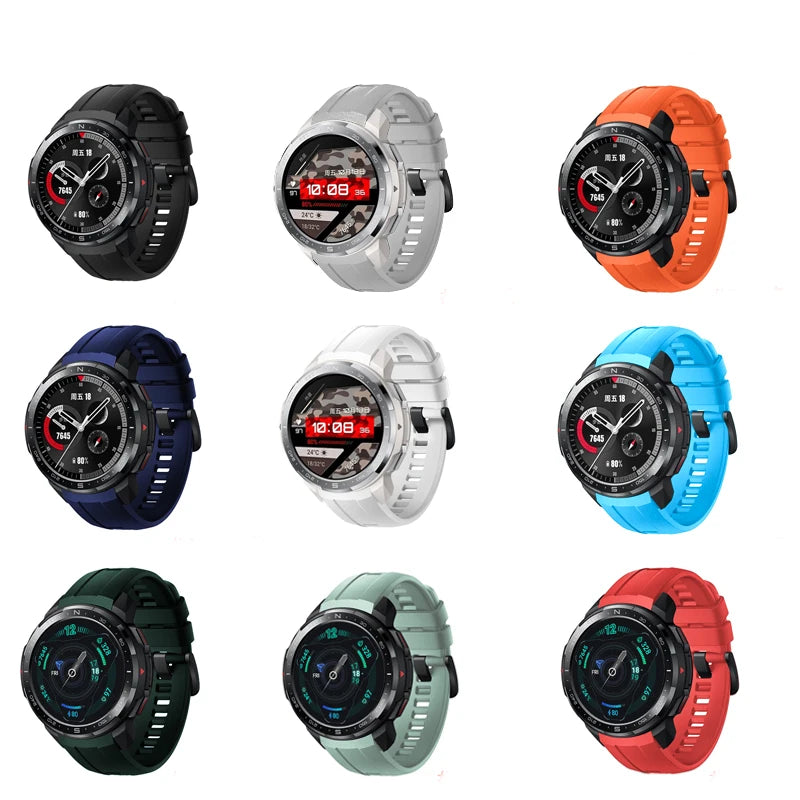 Silicone Strap For Honor Watch GS Pro Strap Wristband Soft Sport Bracelet For Huawei Honor GS Pro Accessories Smart Watchband
