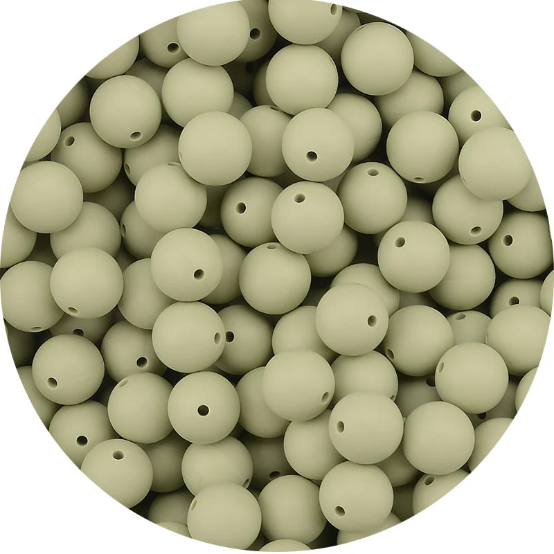 LOFCA 12mm 20pcs/lot Silicone Loose Beads Teething Beads DIY Chewable Colorful Teething For Infant Baby Teether Round