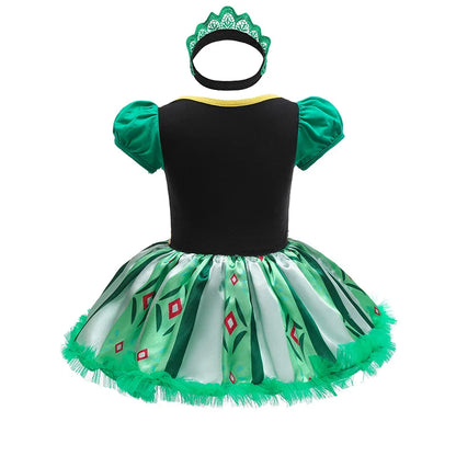 Baby Romper TUTU Dress With Headband Infant Baby Princess Girl Clothes Size 3-18M Cute Design Baby Dress Party Costumes